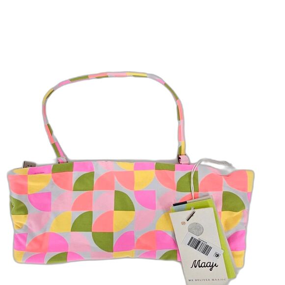 Maaji Kona Bandeau NWT Simple Seventies Reversible Halter Top Medium - Picture 5 of 6